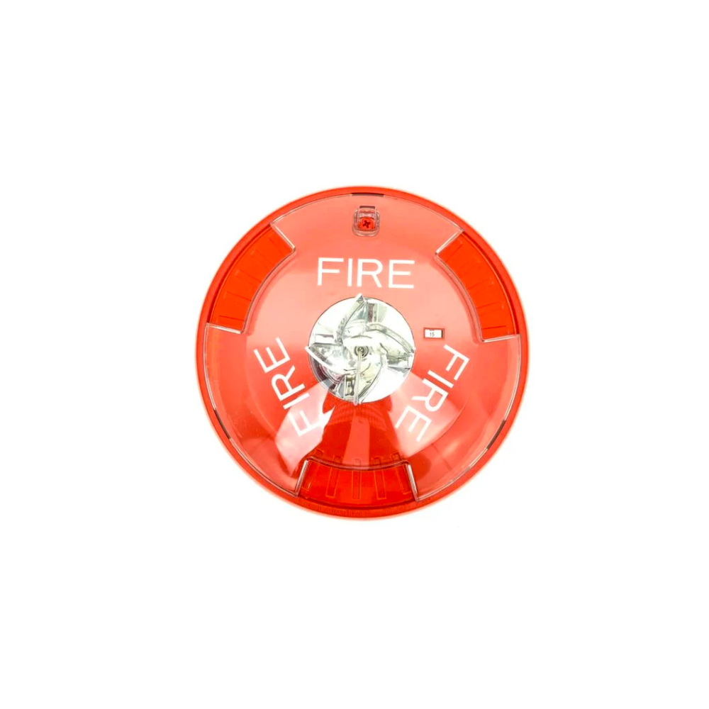 HSRC Sirena con estrobo, 12V/24V, 2W, 8 Cd, mont techo, rojo EATON