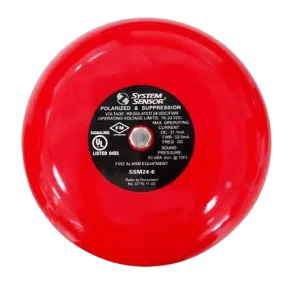 SSM24-6 Campana de alarma contra incendios 6" System Sensor