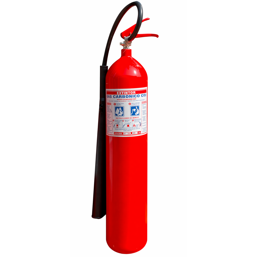 CO2-15LB-A Extintor CO2 de 15 libras en acero al carbón