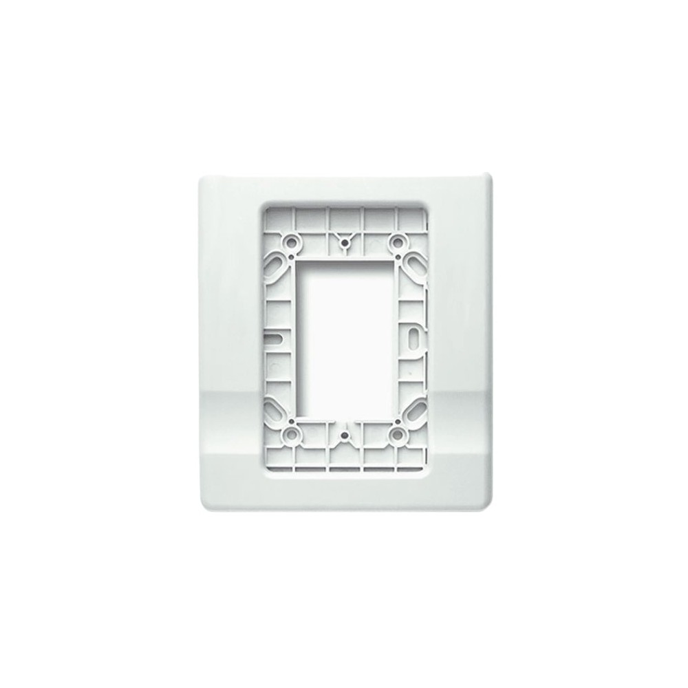 G1T Soporte para sirena de 1 unidad a moldura de 4 pulgadas, blanco