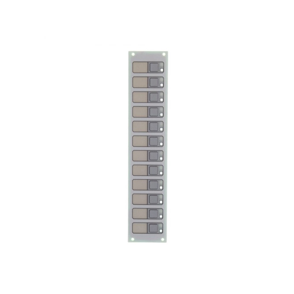 3-12/S1RY Modulo de control/visualizacion LED - 12 interruptores, 1 led rojo, 1 led amarillo por interruptor