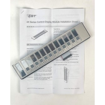 4X-12/S1GY Módulo de control / pantalla LED: 12 interruptores, 1 LED VERDE, 1 LED AMARILLO por interruptor
